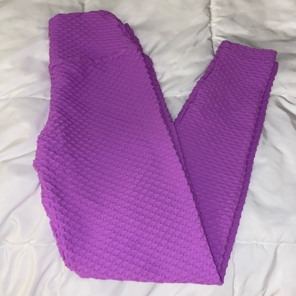 Booty By Brabants Ultra Violet Croco Leggings Full Length - Picture 5 of 6